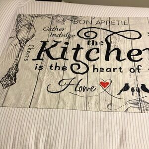 Black and Red Kitchen Linens Set